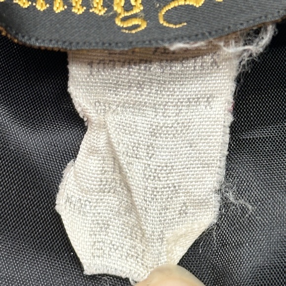 Vintage Emily Adams Women's Black and Red Patterned Blazer size small (D36) - Picture 9 of 11